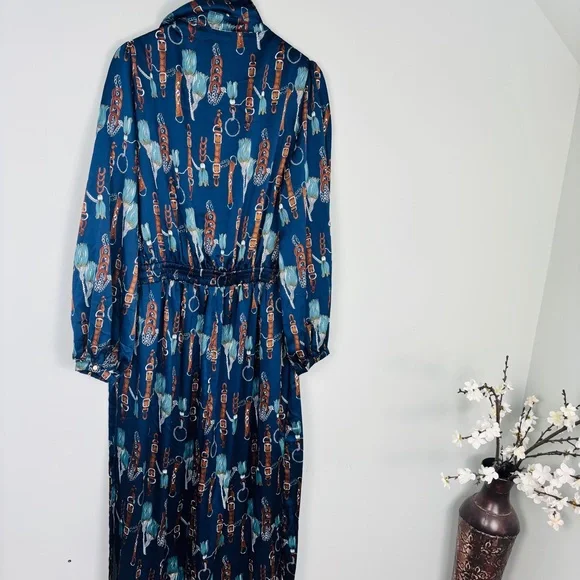 Fashion Nova Navy Printed Jumpsuit - Picture 7 of 9